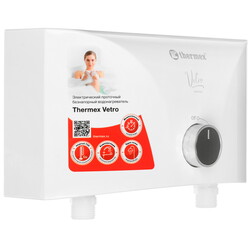 Изображение товара Водонагреватель электрический Thermex Vetro 3500 tap