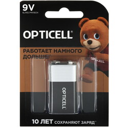 Изображение товара Батарейка Opticell крона крона (6LR61/6F22/CR-9V)