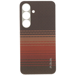 Изображение товара Накладка  Pitaka Tactile Woven Case для Samsung Galaxy S25 коричневый
