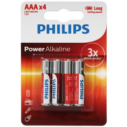 Изображение товара Батарейка Philips LR03P4B/97 AAA (LR03/FR03)