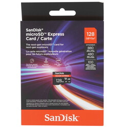 Изображение товара Карта памяти Sandisk Express microSDXC 128 ГБ [SDSQXFN-128G-GN4NN]
