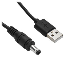 Изображение товара Кабель Telecom TUD5521-1M DC 2.1х5.5 мм - USB Type-A черный 1 м