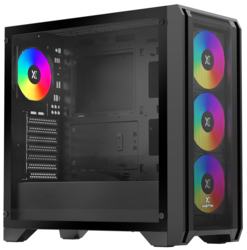Изображение товара Корпус XASTRA A500 4ARGB [A500-BK-FC120ARGB-4F-GL] черный