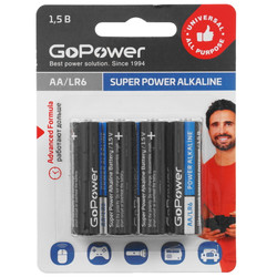 Изображение товара Батарейка GoPower Super POWER Alkaline AA (LR6/ER14505/FR6/R6P)