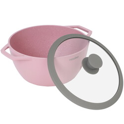 Изображение товара Кастрюля Tesoro Florence Induction total TF6640tpi 4 л 25.1 см розовый