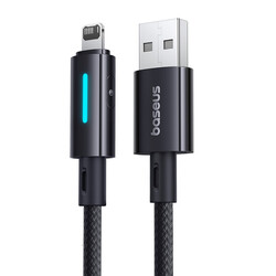 Изображение товара Кабель круглый Baseus Lightning 8-pin - USB 2.0 Type-A черный 2 м