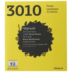 Изображение товара Картридж лазерный T2TC-X3010 черный, с чипом
