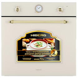 Изображение товара Электрический духовой шкаф HIBERG VM 6382 YR бежевый