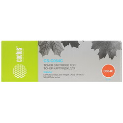 Изображение товара Картридж лазерный Cactus CS-C054C голубой, с чипом