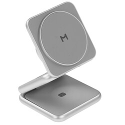 Изображение товара Беспроводное зарядное устройство Magssory Fold for Samsung серебристый