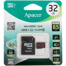 Изображение товара Карта памяти Apacer microSDHC 32 ГБ [AP32GMCSH10U5-R]