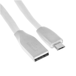 Изображение товара Кабель плоский Cablexpert micro USB - USB 2.0 Type-A белый 3 м