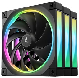 Изображение товара Комплект вентиляторов DEEPCOOL FL14 3IN1 [R-FL14-BKAPN3-G] черный