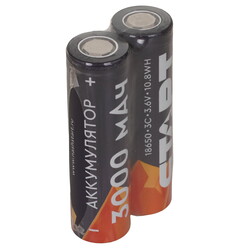 Изображение товара Аккумулятор СТАРТ INR18650 3000 мА*ч