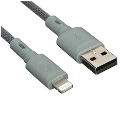 Изображение товара Кабель круглый COMMO Lightning 8-pin MFI - USB 2.0 Type-A серый 1.2 м