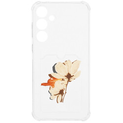 Изображение товара Накладка  Zibelino Silicone Card Holder для Samsung Galaxy A55 прозрачный