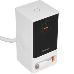 Изображение товара Сетевое зарядное устройство Baseus PowerCombo Digital PowerStrip белый
