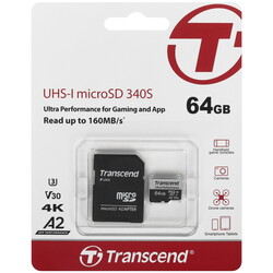 Изображение товара Карта памяти Transcend Ultra Perfomance 340S microSDXC 64 ГБ [TS64GUSD340S]