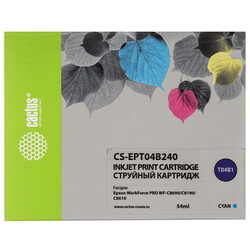 Изображение товара Картридж Cactus CS-EPT04B240 голубой