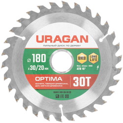 Изображение товара Диск пильный Uragan 36801-180-30-30_z01
