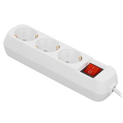 Изображение товара Удлинитель Cadena CDM U3es-3x0.75-5m-W белый