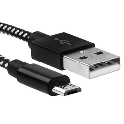 Изображение товара Кабель круглый Perfeo micro USB - USB 2.0 Type-A черный 3 м