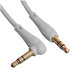 Изображение товара Кабель   Hoco jack 3.5 мм - jack 3.5 мм серый