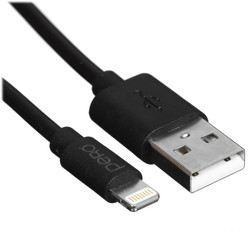 Изображение товара Кабель PERO Lightning 8-pin - USB Type-A черный 1 м