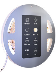 Изображение товара Светодиодная лента Maytoni 24В 2216 19.2Вт/м 5м 2700-6000K IP 20