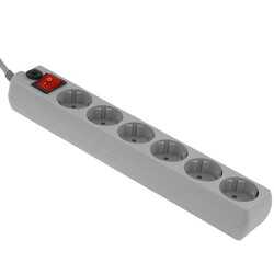 Изображение товара Сетевой фильтр Perfeo POWER+ PF-PP-6/1.8-G серый