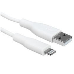 Изображение товара Кабель круглый Verizo Lightning 8-pin MFI - USB 2.0 Type-A белый 1 м