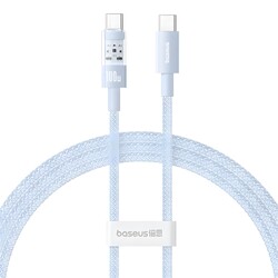 Изображение товара Кабель круглый Baseus USB Type-C - USB Type-C голубой 2 м