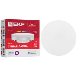Изображение товара Умная светодиодная лампа EKF Connect RGBW GX53