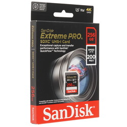 Изображение товара Карта памяти SanDisk Extreme Pro SDXC 256 ГБ [SDSDXXD-256G-GN4IN]