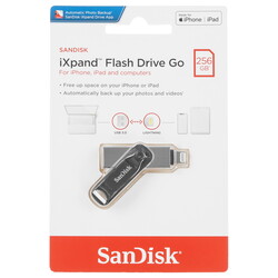 Изображение товара Память OTG USB Flash 256 ГБ SanDisk iXpand Flash Drive Go [SDIX60N-256G-GN6NE]