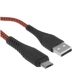 Изображение товара Кабель круглый BoraSCO micro USB - USB 2.0 Type-A красный 1 м
