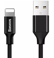 Изображение товара Кабель круглый Baseus Lightning 8-pin - USB 2.0 Type-A черный 3 м