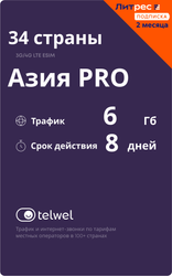 Изображение товара Карта оплаты Telwel Азия PRO