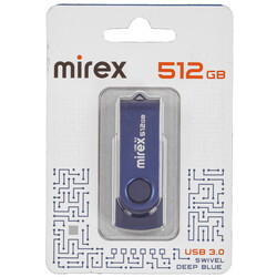Изображение товара Память USB Flash 512 ГБ Mirex SWIVEL [13600-FM3BS512]