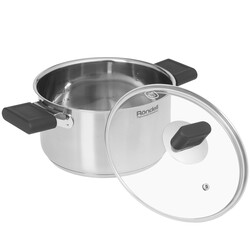 Изображение товара Кастрюля Rondell Quadro RDS-1596 3.1 л 20 см серебристый