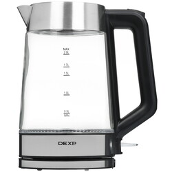 Изображение товара Электрочайник DEXP EK-16RGB серебристый