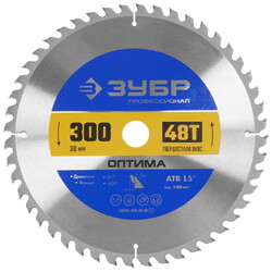 Изображение товара Диск пильный Зубр 36903-300-30-48