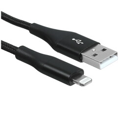 Изображение товара Кабель круглый Verizo Lightning 8-pin MFI - USB 2.0 Type-A черный 1.5 м