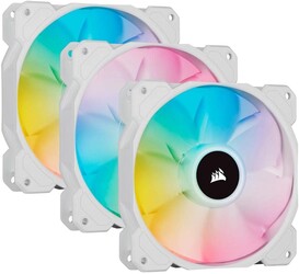Изображение товара Комплект вентиляторов Corsair iCUE SP120 RGB ELITE Performance [CO-9050137-WW] белый