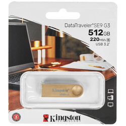 Изображение товара Память USB Flash 512 ГБ Kingston DataTraveler SE9 G3 [DTSE9G3/512GB]