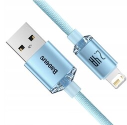 Изображение товара Кабель круглый Baseus Lightning 8-pin - USB 2.0 Type-A голубой 1.2 м