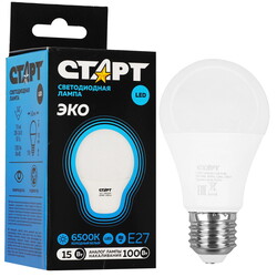 Изображение товара Лампа светодиодная Старт LEDGLSE27 15W 65 WS