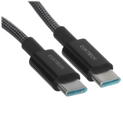 Изображение товара Кабель круглый CUKTECH USB Type-C - USB Type-C черный 1.5 м