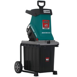 Изображение товара Садовый измельчитель Зубр ЗИЭ-40-2500 [2500 Вт, 40 мм, режущая система - ножи, 50 л, 13 кг] новый дизайн