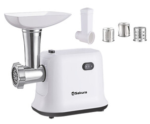 Изображение товара Мясорубка электрическая Sakura SA-6420SW белый